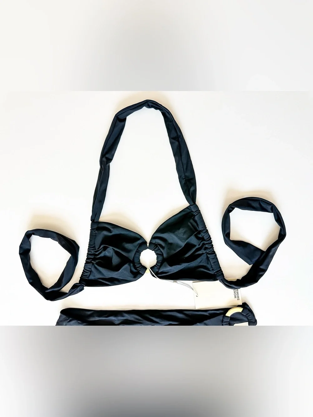 Monday Swimwear Brontë Top & Antigua Bottom Bikini Set Black Women’s